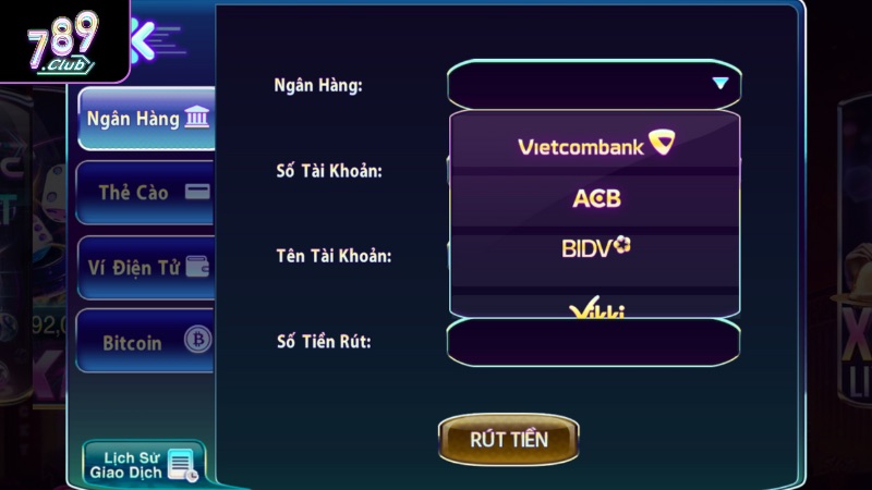 Trang chủ Hình ảnh form rút tiền 789club